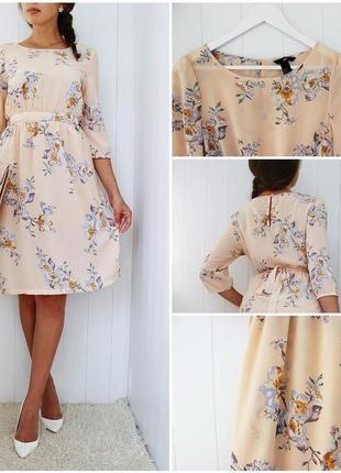 Сукня плаття довге в флористичний принт платье h&m2 фото