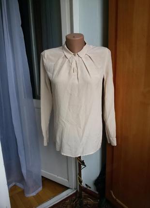 Шелковая рубашка / блуза hallhuber 100% шелк