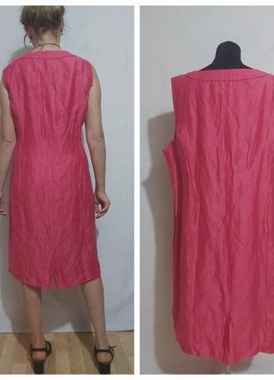 Льняное платье из полусжатого льна gelco7 фото