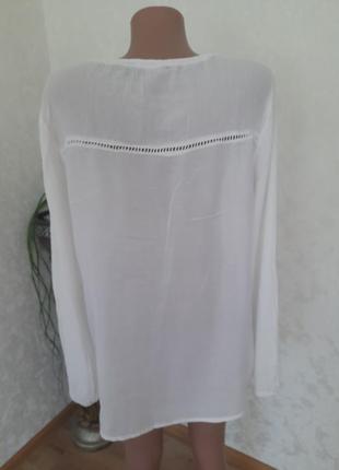 Натуральная тончайшая блуза рубаха вышивка3 фото