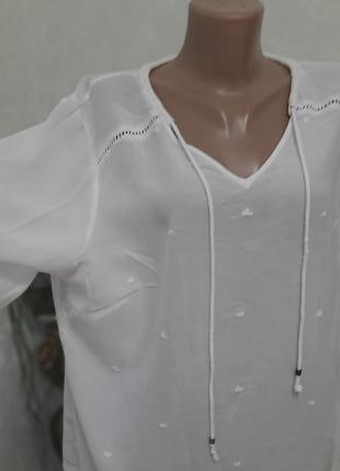 Натуральная тончайшая блуза рубаха вышивка5 фото