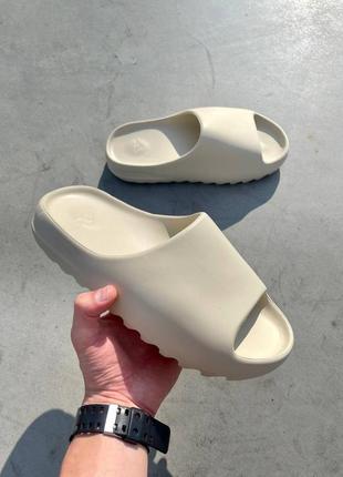 Тапки тапочки yeezy slide bone шлепки