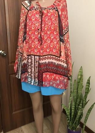 Блуза шовк , шелк , блузка в бохо стилі, етнічна , блуза у східному стилі , хіппі
