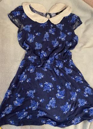 Платье с воротником летнее1 фото