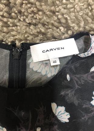 Шикарная блуза в цветочный принт carven2 фото