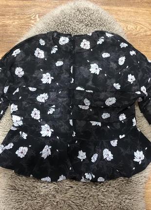 Шикарная блуза в цветочный принт carven8 фото