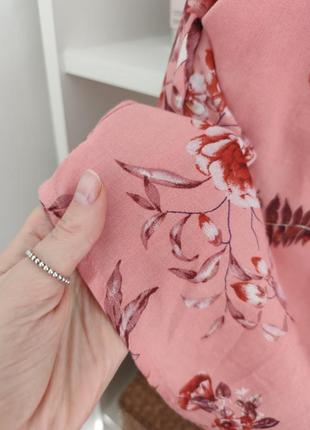 Шорти шорты кежуал з поясом комфортні якісні рожеві принт як нові бренд zebra6 фото