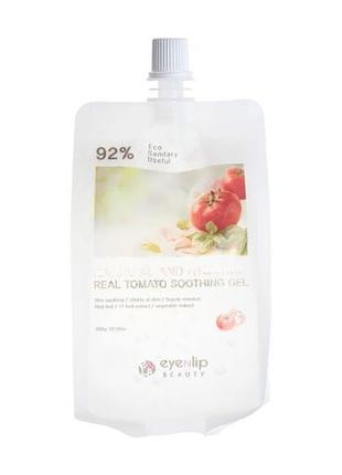 Гель для лица и тела eyenlip natural and hygienic real tomato soothing gel с экстрактом томата, 300 г
