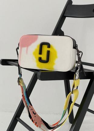 Яскрава різнокольорова жіноча сумка бренд marc jacobs