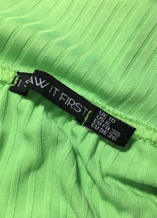 Неоновый боди i saw it first neon lime ribbed strappy bodysuit10 фото