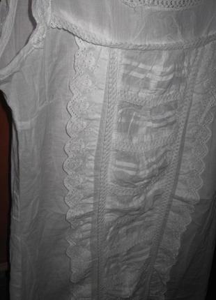 Платье пляжное батист белое2 фото