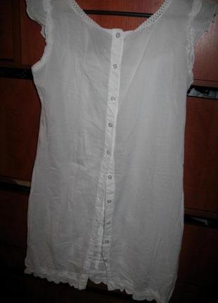 Платье пляжное батист белое3 фото