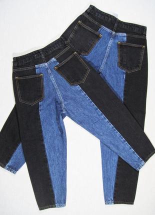 Модні об'єднані джинси мом marions (туреччина)з високою талією для дівчинки.2 фото