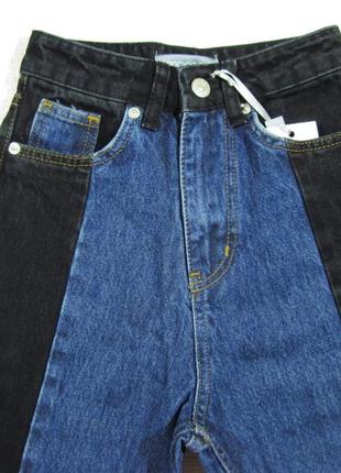 Модні об'єднані джинси мом marions (туреччина)з високою талією для дівчинки.4 фото