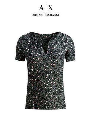 Блузка armani exchange леопардовий принт, р-р xs-34 європ.