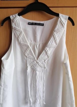 Белое платье zara3 фото
