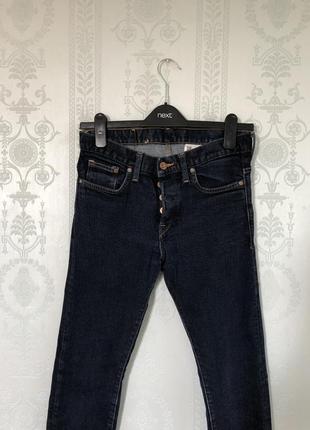 Женские темно-синие джинсы h&m slim высокая посадка 🌱3 фото
