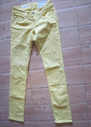.новые желтые стрейч. джинсы ckinny "pepe gesma" р.421 фото
