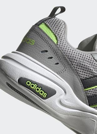 Кроссовки adidas strutter wide eg8383 серо-зеленые оригинал7 фото