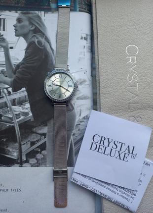 Шикарні наручний жіночий годинник crystal & co, франція, оригінал.4 фото