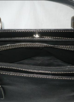 Шкіряна ділова сумка тримає форму формат а 4 genuine leather italy шкіряна сумка портфель8 фото