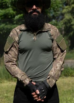 Чоловіча тактична сорочка хакі1 фото
