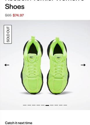 Летние кроссовки reebok 37,5