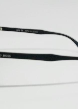 Hugo boss модні чоловічі сонцезахисні окуляри в чорній матовій оправі3 фото