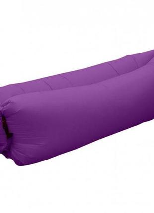 Диван ламзак надувной  lamzac гамак, шезлонг, матрас двухслойный фиолетовый2 фото