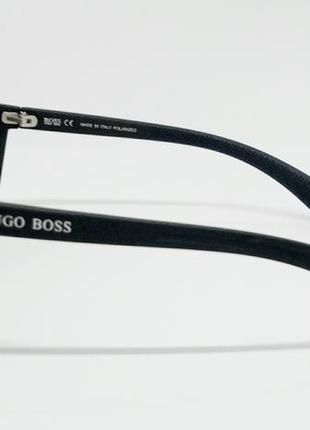 Hugo boss стильные брендовые мужские солнцезащитные очки черный мат поляризированые3 фото