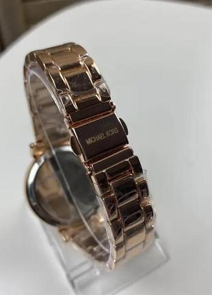 Высококачественные часы мк розовое золото/серебро2 фото
