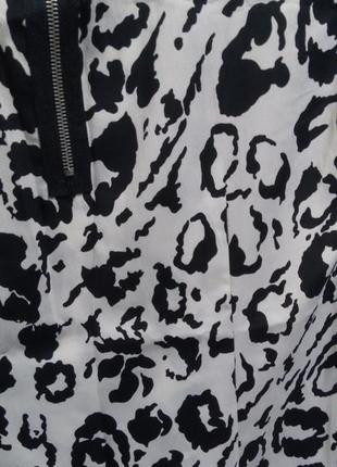 Платье принт снежный барс 6