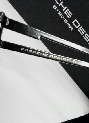 Porsche design стильные мужские солнцезащитные очки черные с серебром поляризированные7 фото