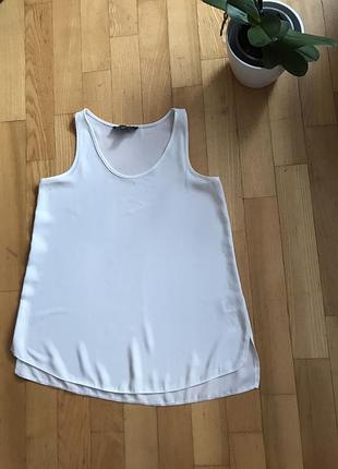 Базовая шифоновая белая майка