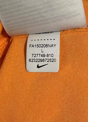 Nike спортивный майка топ оранжевый неоновый т-образная спинка6 фото
