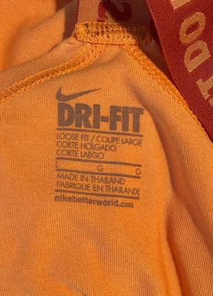 Nike спортивный майка топ оранжевый неоновый т-образная спинка4 фото