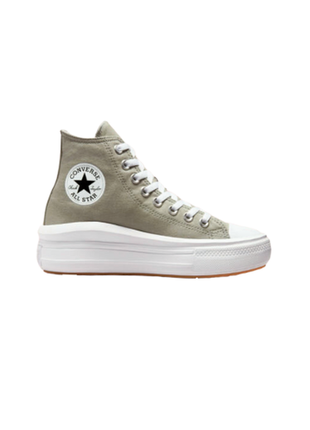 Жіночі кеди converse chuck taylor move high grey.