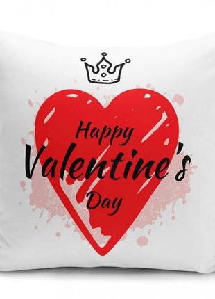 Подушка happy valentine day 35х35см