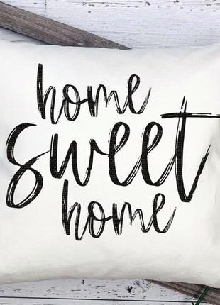 Подушка home sweet home 35х35см