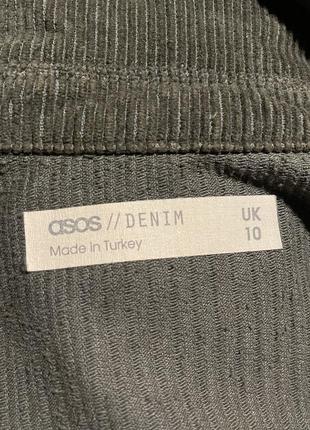 Asos хаки мини платье вельветовое с поясом на молнии в стиле милитари9 фото