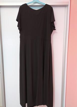 Чорна довга сукня великий розмір3 фото