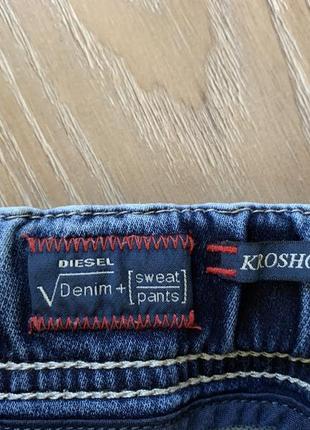 Мужские стрейчевые джинсовые шорты diesel7 фото