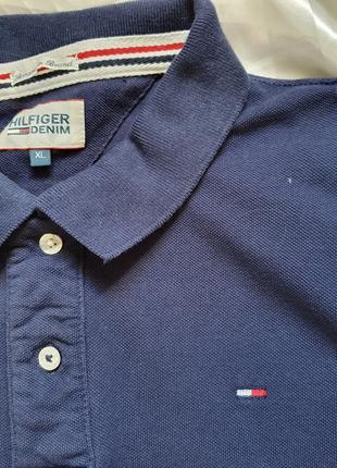 Футболка брендовая поло tommy hilfiger! xl2 фото