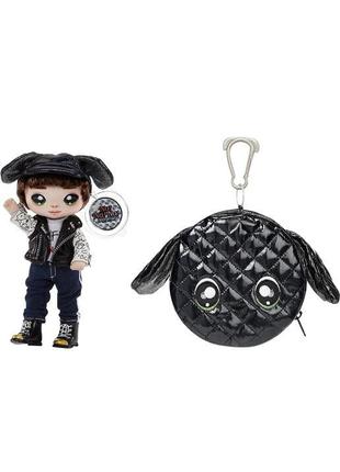 Коллекционная кукла na na na surprise glam maxwell dane and metallic puppy purse нанана кукла лялька5 фото