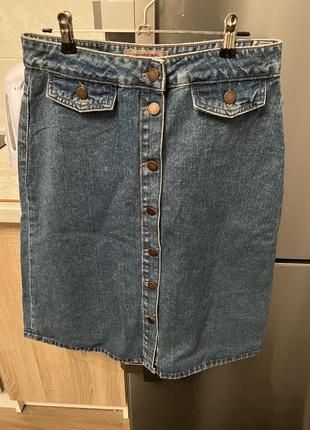 Джинсовая юбка zara