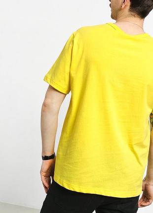 Оригінальна футболка champion premium reverse weave big logo t-shirt yellow5 фото