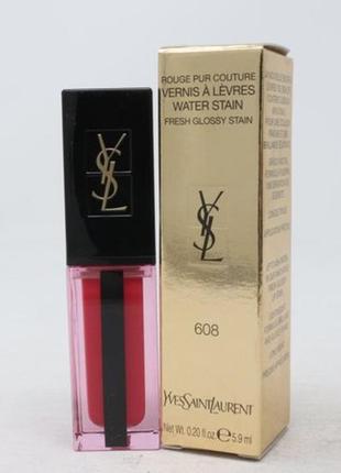 Yves saint laurent vernis a levres water stain блеск для губ с лаковым эффектом