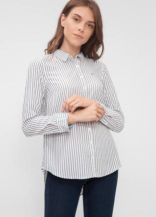 Красива,стильна,брендовий, базова трендова,сорочка.блуза в смужку рукав 3/4
