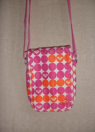 Яскрава маленька сумка roxy крос боді плащівка