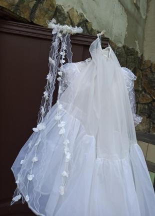 Платье свадебное винтаж. фата3 фото